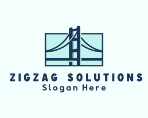 Road Bridge Infrastructure logo design