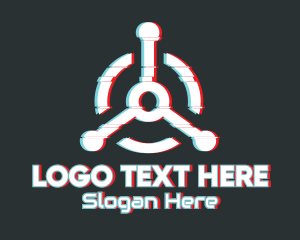Pubg - Rotary Lever Glitch logo design