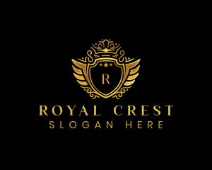 Royal Crest Shield logo design