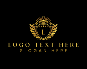 Luxurious - Royal Crest Shield logo design