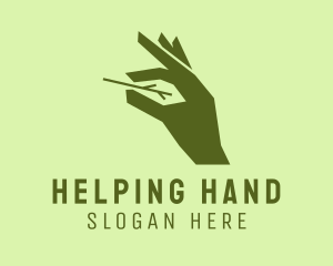 Hand - Landscaping Gardener Hand logo design