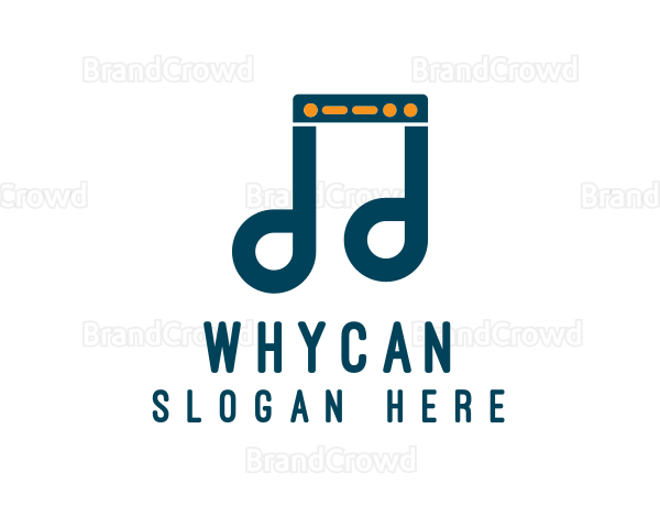 Server Musical Note Logo