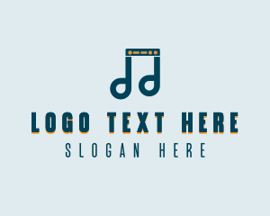 Singer - Server Musical Note logo design