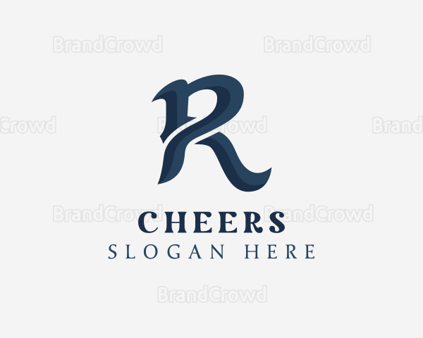 Startup Advertising Studio Letter R Logo