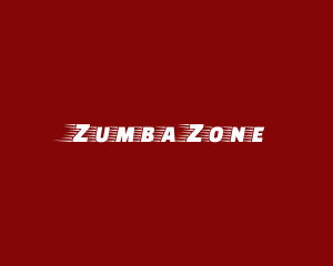 Zumba - Red Fast & Fitness Text Font logo design