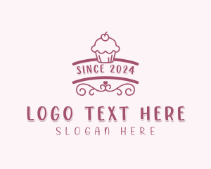 Cupcake Baking Patisserie Logo