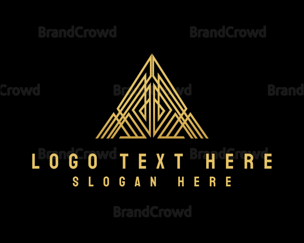 Luxury Pyramid Triangle Logo