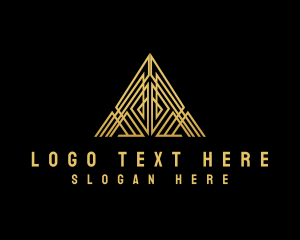 Accoutancy - Luxury Pyramid Triangle logo design