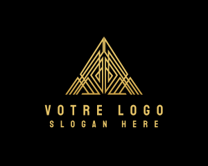 Luxury Pyramid Triangle Logo