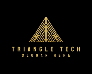 Luxury Pyramid Triangle logo design