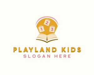 Kindergarten Learning Book logo design