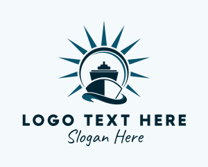 Naval - Sun Cruise Liner logo design