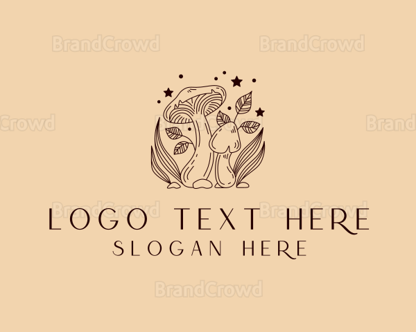 Organic Holistic Mushroom Logo