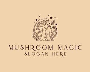 Mushroom - Organic Holistic Mushroom logo design