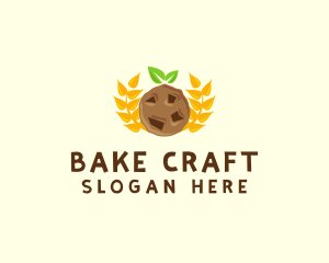 Wheat Choco Chip Cookie logo design