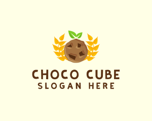 Wheat Choco Chip Cookie logo design