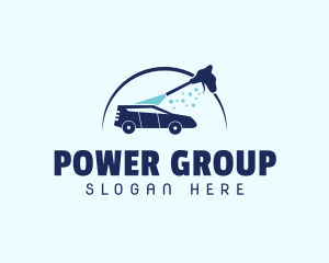 Pressure Wash Car Logo