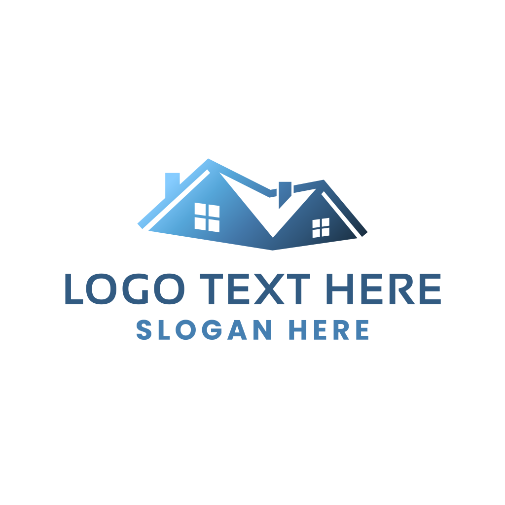 Gradient Blue House Logo | BrandCrowd Logo Maker