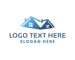 Mortgage - Gradient Blue House logo design