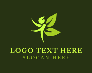 Spa - Natural Human Leaf logo design