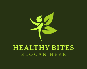 Natural Human Leaf logo design