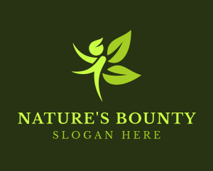 Natural Human Leaf logo design