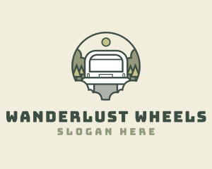 Campervan - Explore Outdoor Van logo design