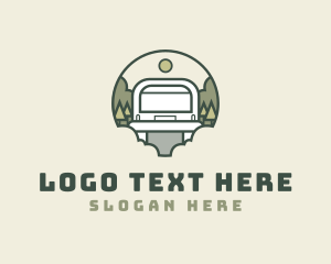 Hippie - Explore Outdoor Van logo design