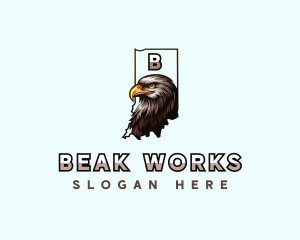 American Bald Eagle logo design