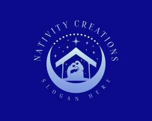 Nativity - Christmas Catholic Nativity logo design