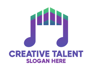 Talent - DJ Music Beat logo design