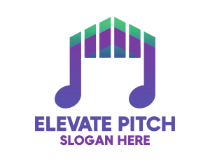 Pitch - DJ Music Beat logo design