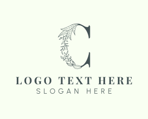 Leaf - Leaf Plant Letter C logo design