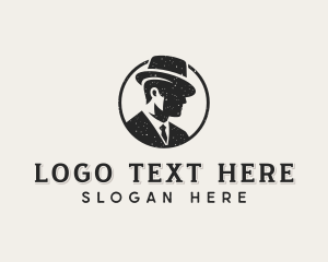 Gentleman Suit Menswear logo design