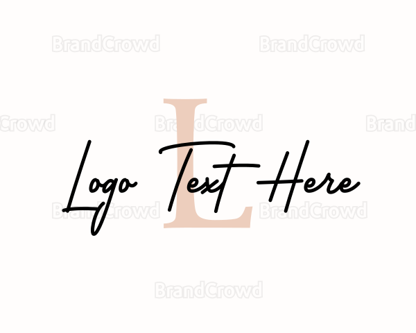 Classy Initial Fashion Studio Logo