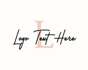 Vlogger - Classy Initial Fashion Studio logo design