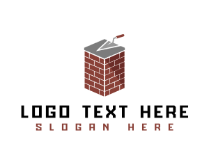 Tool - Masonry Trowel Bricks Builder logo design