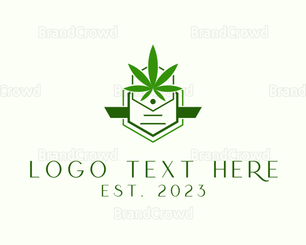 Organic Marijuana Cannabis Logo