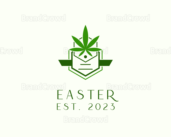 Organic Marijuana Cannabis Logo