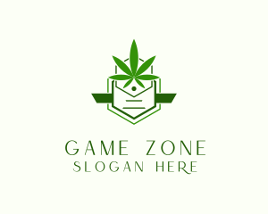 Organic Marijuana Cannabis Logo