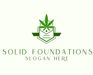 Organic Marijuana Cannabis Logo