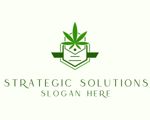 Organic Marijuana Cannabis Logo