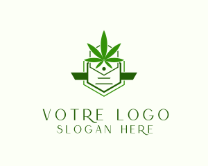 Organic Marijuana Cannabis Logo