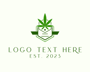 High - Organic Marijuana Cannabis logo design