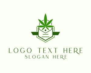 Organic Marijuana Cannabis Logo