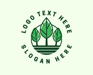 Climate Emergency - Green Leaf Nature logo design