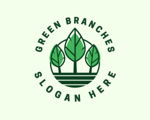 Branches - Green Leaf Nature logo design