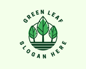 Green Leaf Nature logo design