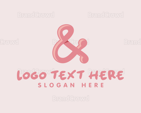 Rounded Ampersand Symbol Logo