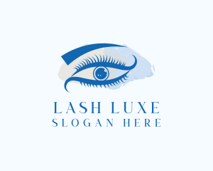 Woman Beauty Eyelash logo design